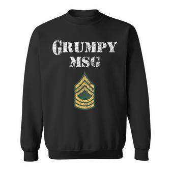 Grumpy Master Sergeant Army Military Nco Vintage Sweatshirt | Mazezy