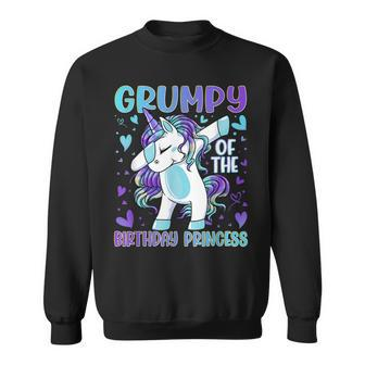 Grumpy Of The Birthday Party Princess Dabbing Unicorn Sweatshirt - Thegiftio UK
