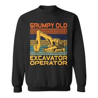 Grumpy Old Excavator Operator Sweatshirt - Thegiftio UK