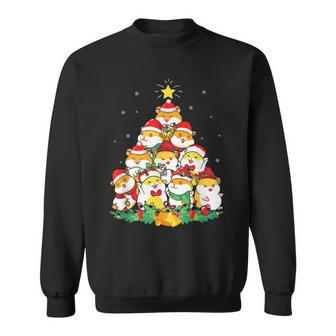 Guinea Pig Christmas Tree Ornament Decor Funny Xmas Pajamas Men Women Sweatshirt Graphic Print Unisex - Seseable