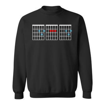 Guitar Chord Dad Fathers Day Best Dad Ever Gift For Mens Sweatshirt | Mazezy