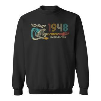 Guitar Lover 75Th Birthday Made In 1948 Limited Edition Sweatshirt - Seseable