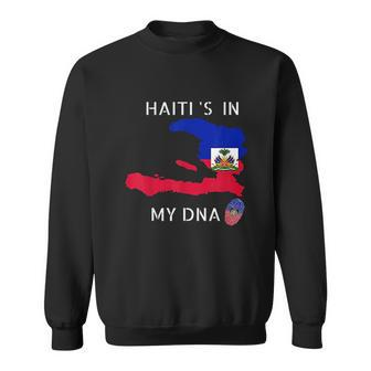 Haiti Is In My Dna Haitian Flag Day Pride Haiti Men Women Sweatshirt Graphic Print Unisex - Thegiftio UK