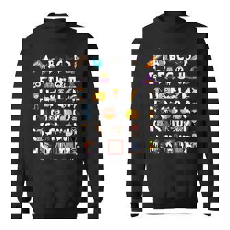 Halloween Alphabet Abcs Learning Kindergarten Teacher V2 Men Women Sweatshirt Graphic Print Unisex - Thegiftio