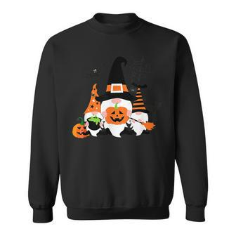 Halloween Gnomes Cute Autumn Pumpkin Fall Funny Holiday V5 Men Women Sweatshirt Graphic Print Unisex - Thegiftio UK