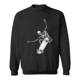 Halloween Party - Skateboarding Skeleton Costume Men Women Men Women Sweatshirt Graphic Print Unisex - Thegiftio UK