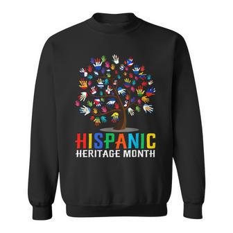 Hand Flag Tree Root Latino National Hispanic Heritage Month Sweatshirt | Mazezy
