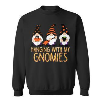 Hanging With Gnomies Happy Halloween Gnomes Costume Women Men Women Sweatshirt Graphic Print Unisex - Thegiftio UK
