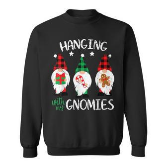Hanging With My Gnomies Gnomes Christmas Family Pajamas Men Women Sweatshirt Graphic Print Unisex - Thegiftio UK