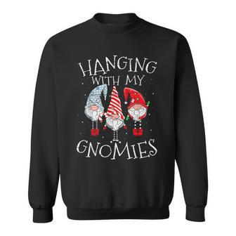 Hanging With My Gnomies Gnomes Christmas Family Pajamas Men Women Sweatshirt Graphic Print Unisex - Thegiftio UK