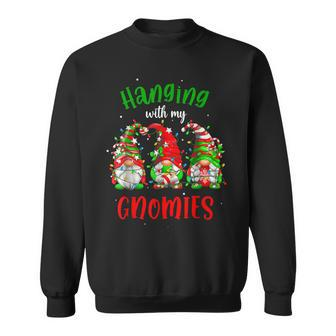 Hanging With My Gnomies Nordic Santa Gnome Christmas Men Women Sweatshirt Graphic Print Unisex - Thegiftio UK