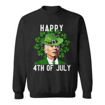 Happy 4Th Of July Confused Funny Joe Biden St Patricks Day V2 Sweatshirt - Seseable