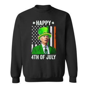 Happy 4Th Of July Joe Biden St Patricks Day Leprechaun Hat V2 Sweatshirt - Thegiftio UK