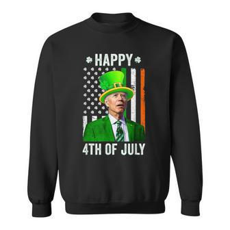 Happy 4Th Of July Joe Biden St Patricks Day Leprechaun Hat V3 Sweatshirt - Thegiftio UK