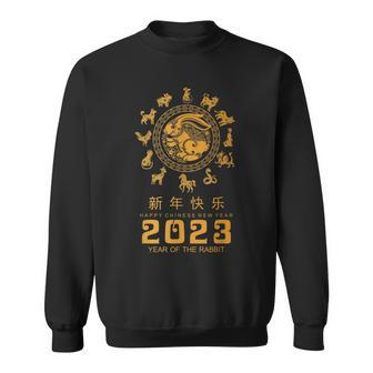 Happy Chinese New Year Year Of The Rabbit 2023 Horoscopes T Men Women Sweatshirt Graphic Print Unisex - Thegiftio UK