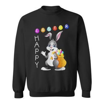 Happy Easter Bunny Eggs Hunting Rabbit Egg Party Sweatshirt - Seseable
