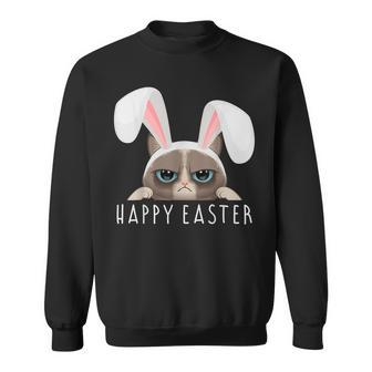 Happy Easter Bunny Funny Pajama Dress Cat Party Rabbit Ears Sweatshirt | Mazezy