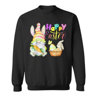 Happy Easter Day Funny Bunny Gnome Rabbit Eggs Hunting Sweatshirt - Seseable