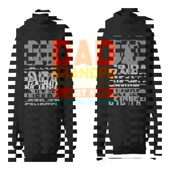 Happy Fathers Day Dad Grandpa Great Grandpa Mens Sweatshirt - Thegiftio
