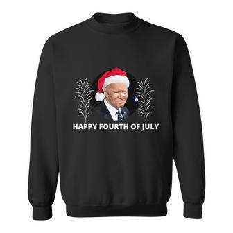 Happy Fourth Of July Biden Christmas Funny Sweatshirt - Monsterry UK
