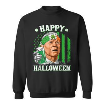 Happy Halloween Joe Biden St Patricks Day Leprechaun Hat Sweatshirt - Seseable