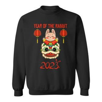 Happy Lunar New Year 2023 Cute Chinese Rabbit Decorations V7 Sweatshirt - Thegiftio UK