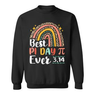 Happy Pi Day Mathematic Math Teacher Gift Leopard Rainbow V3 Sweatshirt - Seseable