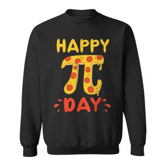 Happy Pi Day Pie Day Pizza - Mathematics Pi Symbol Sweatshirt - Seseable