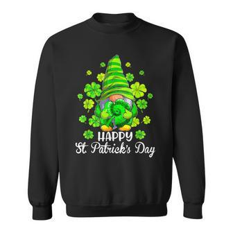 Happy St Patricks Day Gnome Tie Dye Shamrock Sweatshirt - Seseable