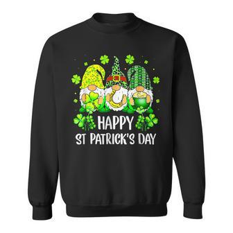Happy St Patricks Day Irish Shamrock Love Lucky Leaf Sweatshirt - Seseable