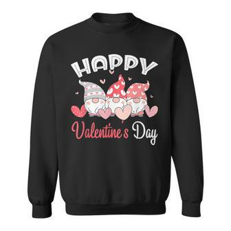 Happy Valentines Day Gnome Heart For Women Men Couples Sweatshirt - Seseable