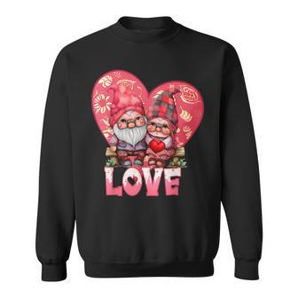 Happy Valentines Day Gnome With Love Gnome Valentines Day Sweatshirt - Seseable