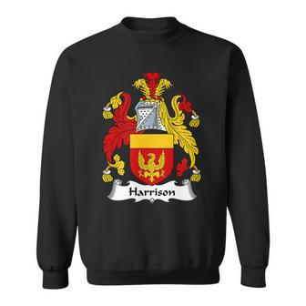 Harrison Coat Of Arms - Family Crest Men Women Sweatshirt Graphic Print Unisex - Thegiftio UK