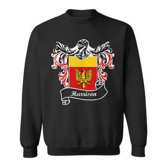 Harrison Coat Of Arms Surname Last Name Family Crest Men Women Sweatshirt Graphic Print Unisex - Thegiftio UK
