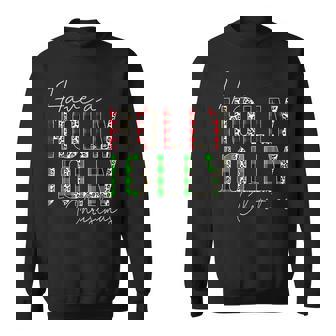 Have A Holly Xmas Jolly Christmas Rainbow Men Women Sweatshirt Graphic Print Unisex - Thegiftio