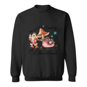 Have Yourself A Groovy Little Christmas Funny Santa Reindeer Car Sweatshirt - Monsterry DE