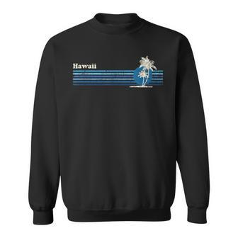 Hawaiian Vintage 80S Palm Trees Sunset Sweatshirt | Mazezy