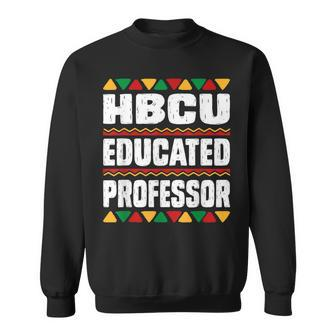 Hbcu Educated Professor Black College Grad Dashiki Men Women Sweatshirt Graphic Print Unisex - Thegiftio UK