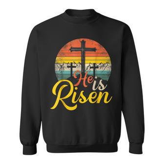 He Is Risen Christian Easter Jesus Family Matching Outfit Sweatshirt | Mazezy DE