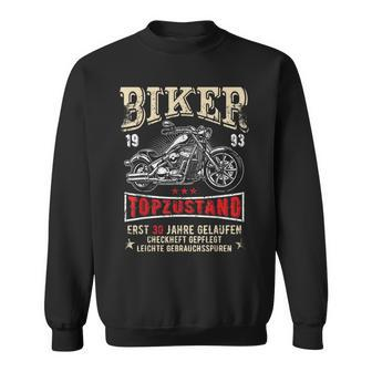 Herren 30 Geburtstag Mann Biker Geschenk Witzig Motorrad 1993 Sweatshirt - Seseable