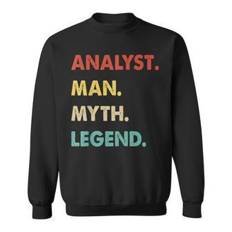 Herren Analyst Mann Mythos Legende Sweatshirt - Seseable