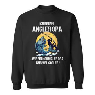 Herren Angler Angel Opa Papa Geburtstagsgeschenk Geschenkidee Sweatshirt - Seseable