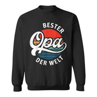 Herren Bester Opa Der Welt Retro Motiv Für Den Besten Opi Sweatshirt - Seseable