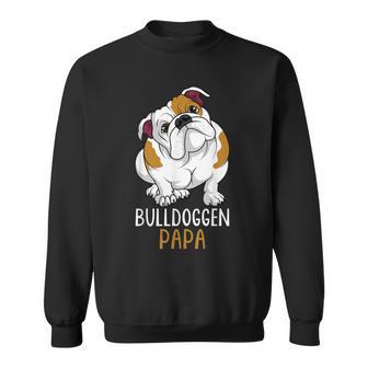 Herren Bulldoggen Papa Hundehalter Englische Bulldogge Sweatshirt - Seseable