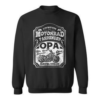 Herren Herren Cooles Motorrad Geschenkidee Opa Sweatshirt - Seseable