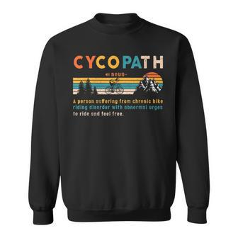 Herren Cycopath Mountainbike Sweatshirt, Lustig für MTB Biker - Seseable