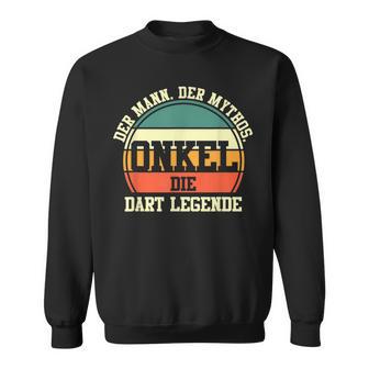 Herren Dart Onkel Dartsspieler Darts Sweatshirt - Seseable