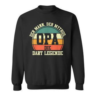 Herren Dart Opa Großvater Dartsspieler Darts Sweatshirt - Seseable