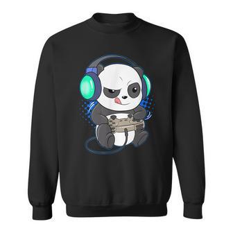 Herren Gaming Panda Sweatshirt, Video & PC-Spiele Motiv - Seseable