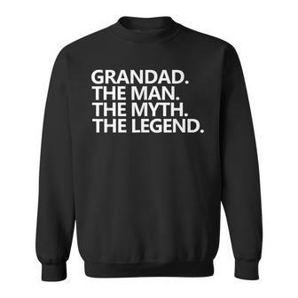 Herren Granddad The Man The Myth The Legend Vatertag Sweatshirt - Seseable